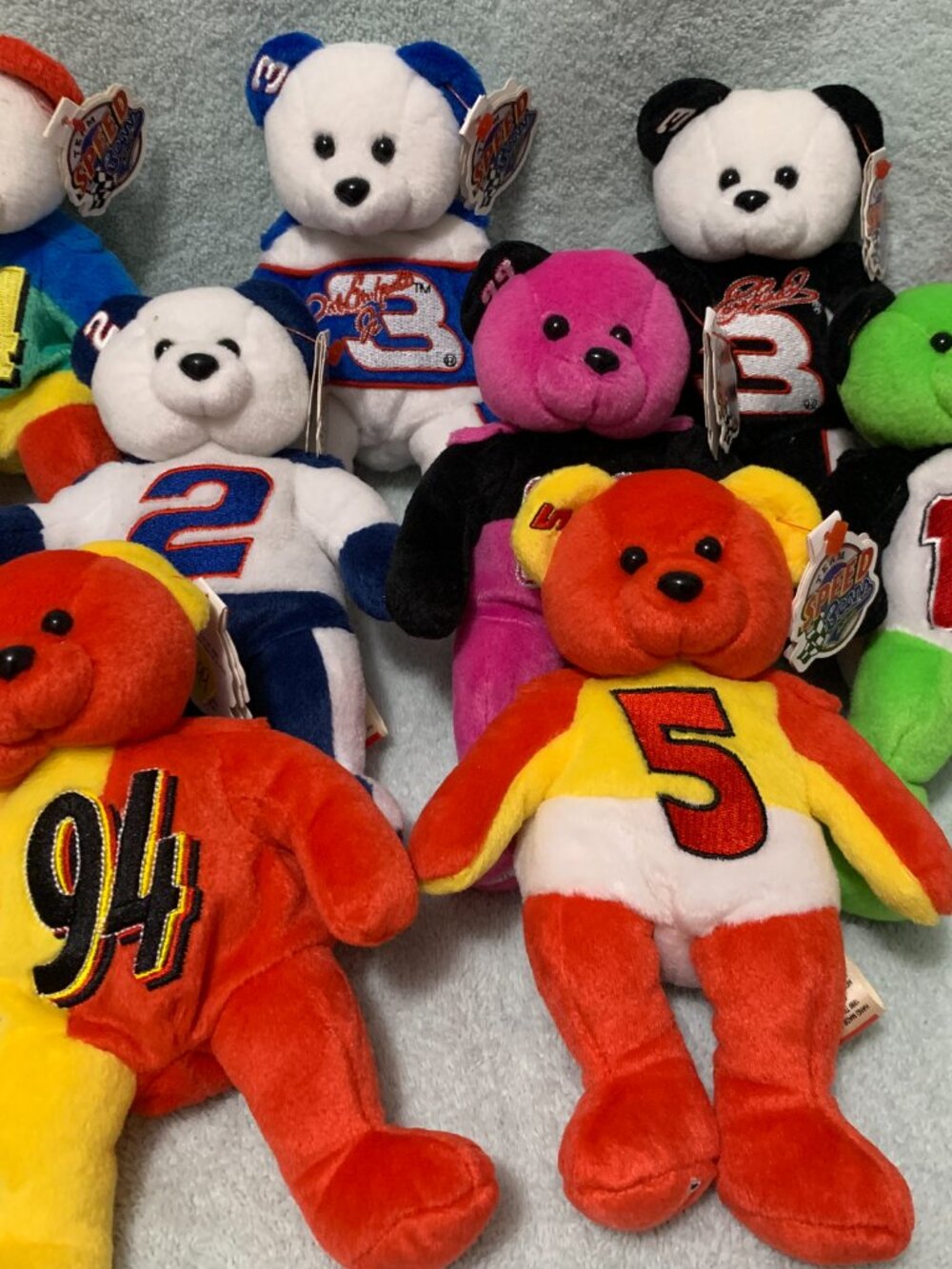 Vintage 1999 Nascar Team Speed Bears (set if 10)